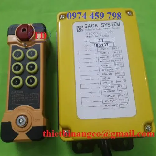 Điều khiển từ xa pin sạc cho cầu trục