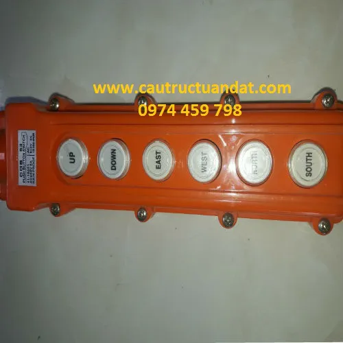 Nút bấm điều khiển cầu trục 6 nút