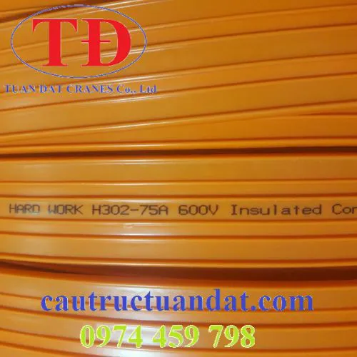 Ray điện an toàn 3p-75a cho cầu trục