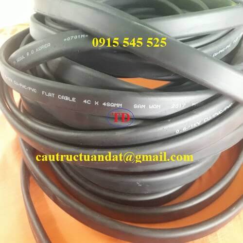 Cáp dẹt cầu trục của Hàn Quốc Cáp dẹt cầu trục của Hàn Quốc