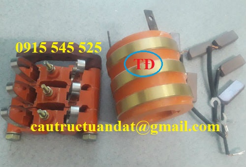 Cổ góp điện 3 pha trục 40 Cổ góp điện 3 pha trục 40