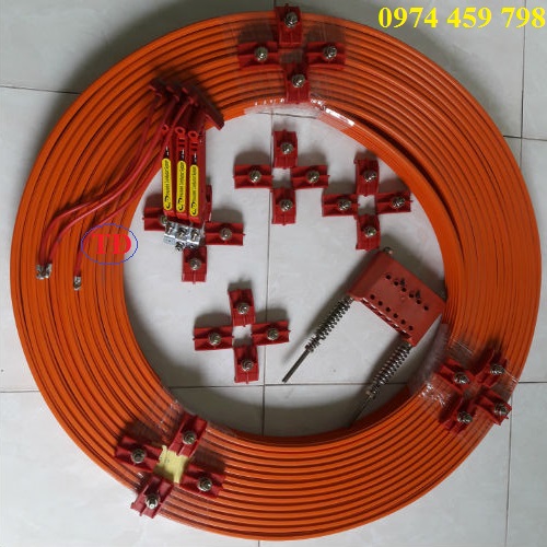 Hình ảnh ray cáp điện cầu trục và phụ kiện đi kèm Hình ảnh ray cáp điện cầu trục và phụ kiện đi kèm