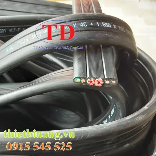 Dây cáp dẹp 4Cx4 + 10Cx1.5 Dae Duk