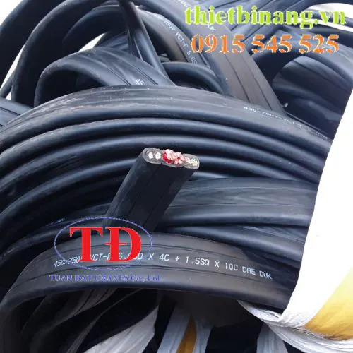 Dây cáp dẹp 4Cx4 + 10Cx1.5 Dae Duk