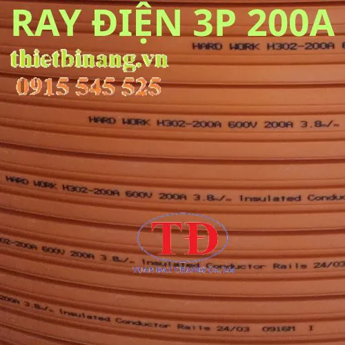 Ray điện cầu trục 3P-200A an toàn