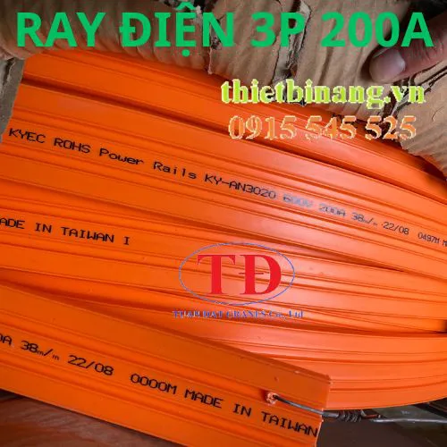 Ray điện cầu trục 3P-200A an toàn