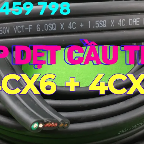 Cáp dẹt cầu trục 4Cx6 + 4Cx1.5