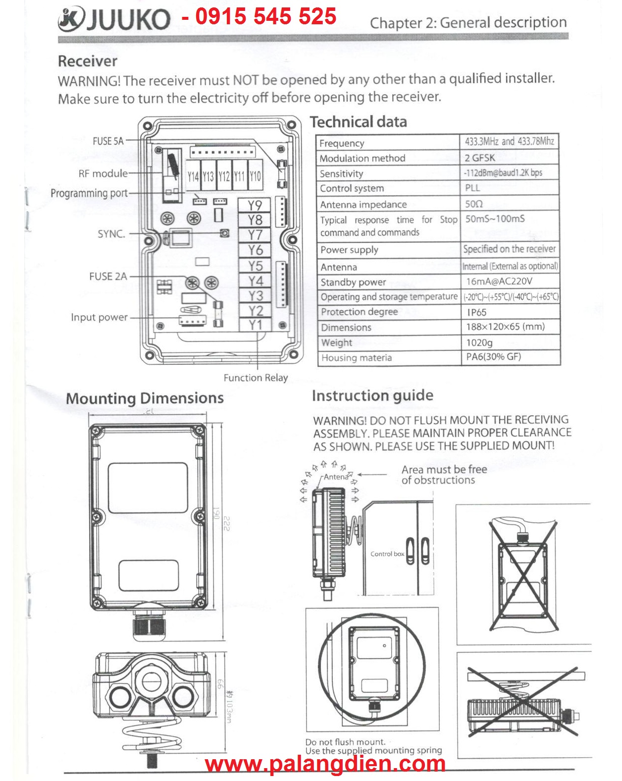 Cách lắp đặt điều khiển từ xa cầu trục Juuko K600 Cách lắp đặt điều khiển từ xa cầu trục Juuko K600