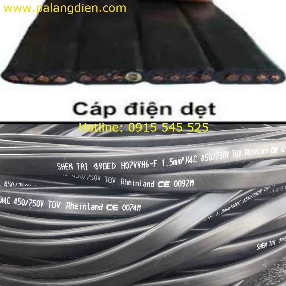 dây cáp điện dẹp cho cầu trục dây cáp điện dẹp cho cầu trục