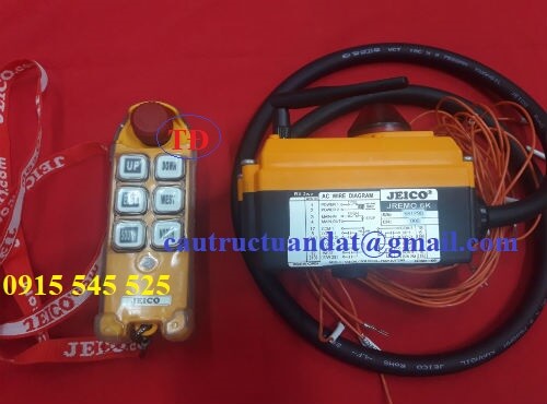 Điều khiển từ xa cầu trục hiệu Jeico Điều khiển từ xa cầu trục hiệu Jeico