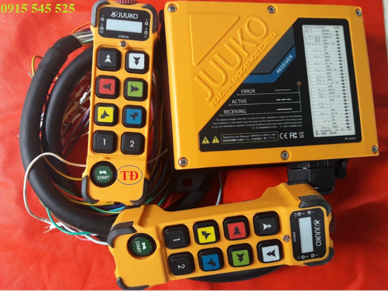 Điều khiển từ xa cầu trục hiệu Juuko K808 Điều khiển từ xa cầu trục hiệu Juuko K808