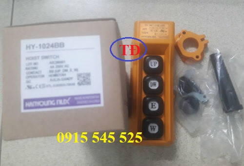 Tay bấm điều khiển cầu trục 4 nút Tay bấm điều khiển cầu trục 4 nút