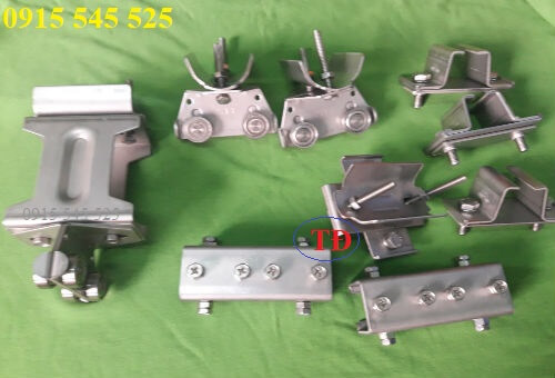 Phụ kiện ray C cầu trục Inox 304 Phụ kiện ray C cầu trục Inox 304