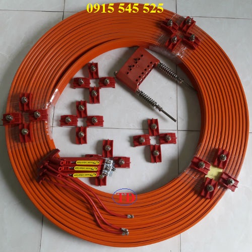 Hình ảnh các thiết bị trong hệ thống ray điện an toàn cầu trục Hình ảnh các thiết bị trong hệ thống ray điện an toàn cầu trục