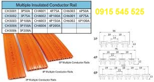 Ray điện cầu trục 3P-50A, 4P-50A, 6P-50A Ray điện cầu trục 3P-50A, 4P-50A, 6P-50A