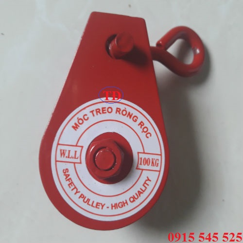 Móc treo ròng rọc loại 100 kg ghi là 100 kg Móc treo ròng rọc loại 100 kg ghi là 100 kg