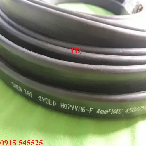 Cáp dẹp cầu trục 4C x 4 mm2