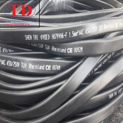Cáp điện dẹt 4C x 1.5mm2