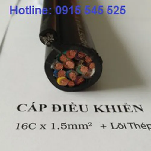 Cáp điều khiển cho nút bấm cầu trục 16Cx1.5mm2