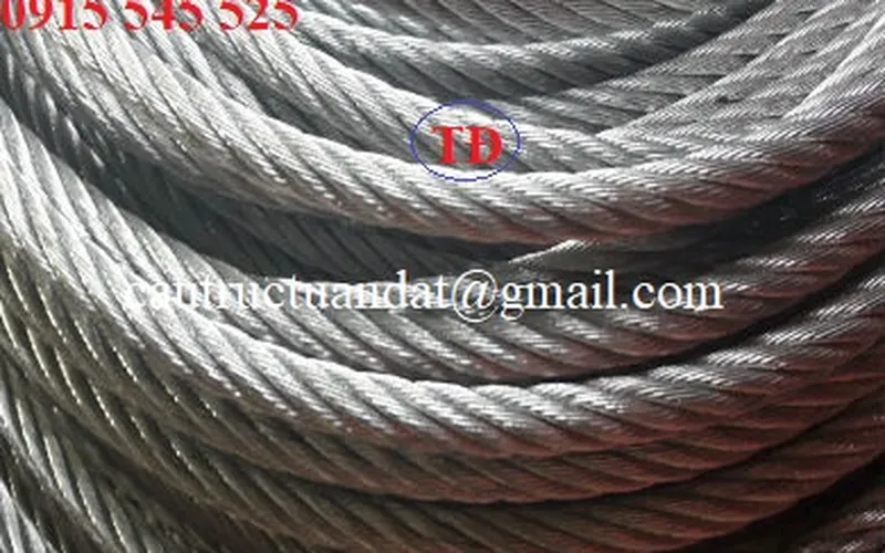 Cáp thép cầu trục 6x36 + IWRC