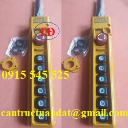 Điều khiển cầu trục 6 nút Điều khiển cầu trục 6 nút