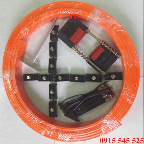 Ray điện an toàn cầu trục 3P 75A và phụ kiện Ray điện an toàn cầu trục 3P 75A và phụ kiện