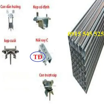 Máng C cầu trục inox 304