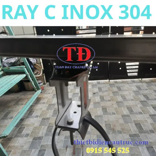 Thanh ray C cầu trục inox 304