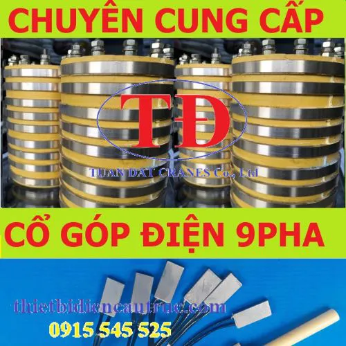 Cổ góp điện 9 pha