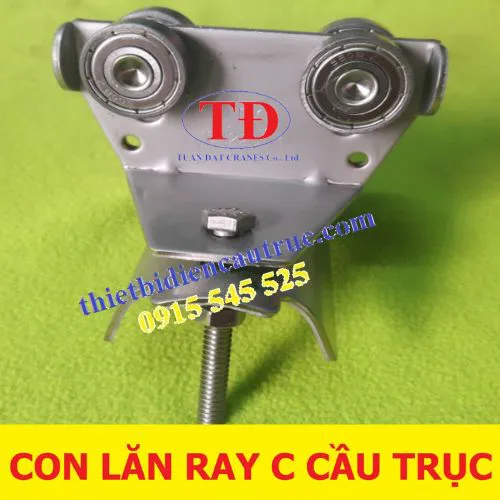 Con lăn treo cáp điên cầu trục ray C