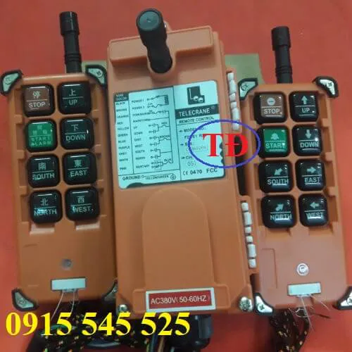 Điều khiển từ xa cầu trục 2 tay bấm