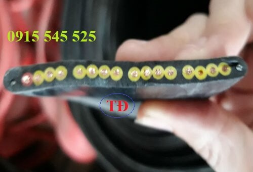 Cáp dẹt cầu trục 16Cx1.5 Cáp dẹt cầu trục 16Cx1.5