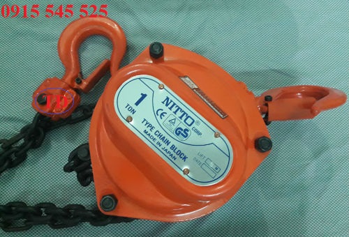 Palang xích kéo tay hiệu Nitto Palang xích kéo tay hiệu Nitto
