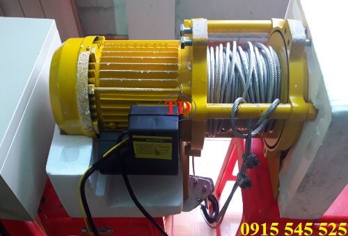 Tời điện 1 pha có tích hợp điều khiển từ xa Tời điện 1 pha có tích hợp điều khiển từ xa