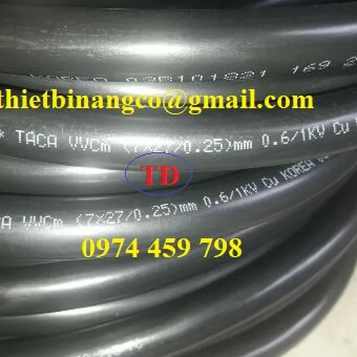 Dây điện dẫn nguồn cầu trục 7Cx2.5 mm