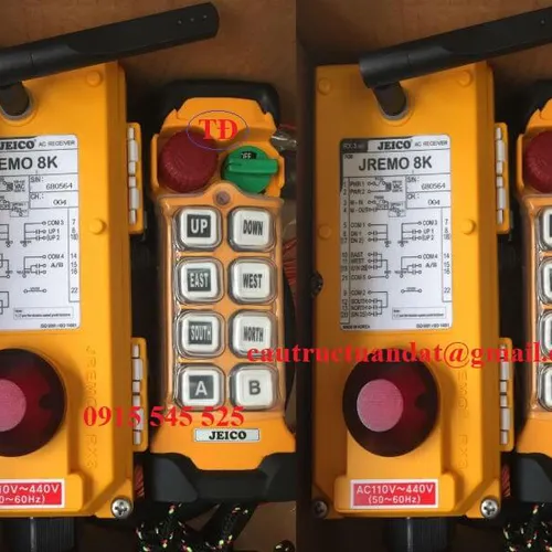 Điều khiển từ xa cầu trục Jeico 8K