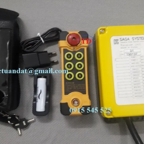 Điều khiển từ xa pin sạc cho cầu trục