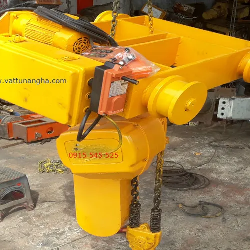 Palang xích điện dầm đôi 5 tấn
