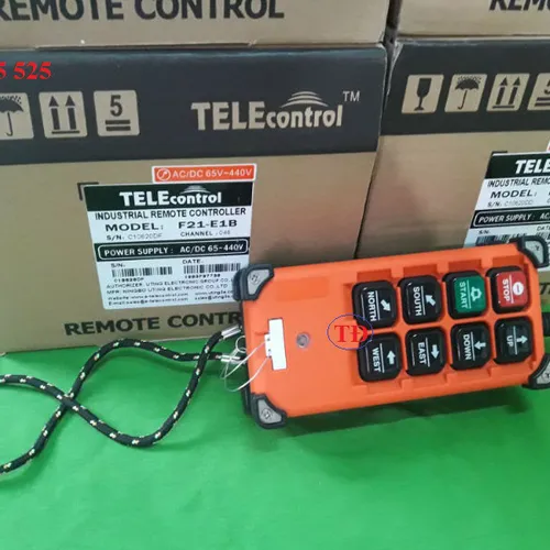 Tay bấm điều khiển từ xa cầu trục 8 nút