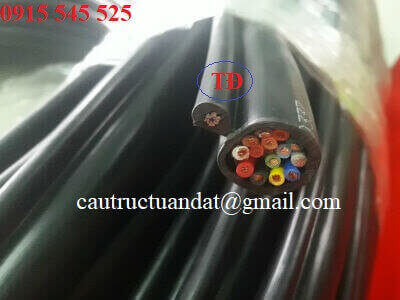 Cáp diều khiển cho tay bấm cầu trục Cáp diều khiển cho tay bấm cầu trục