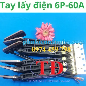Cánh tay lấy điện cầu trục 6P 60A