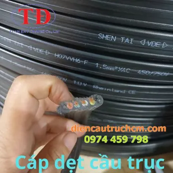 Cáp dẹt cầu trục 4Cx1.5 shentai 450/600V