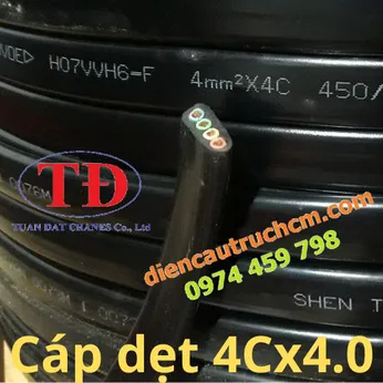 Dây cáp điện dẹt cầu trục 4Cx4.0