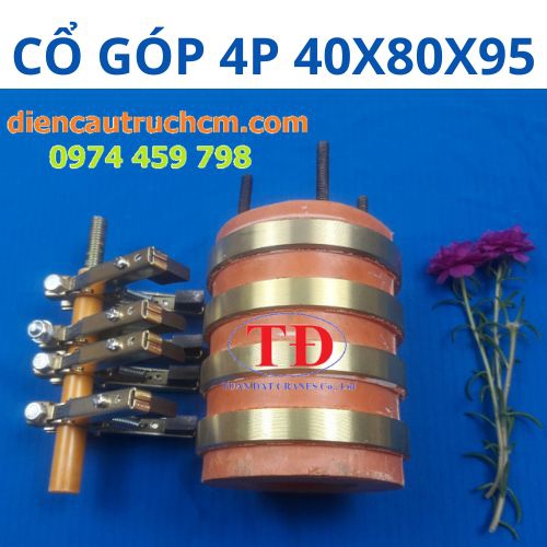 Cổ góp điện 4 pha 40x80x95