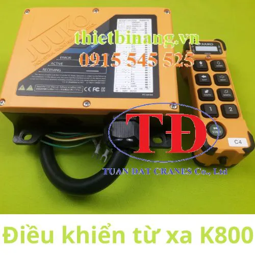 Điều khiển từ xa cho cầu trục có 2 palang trên 1 dầm