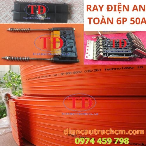 Ray điện an toàn 6P 50A Kyec