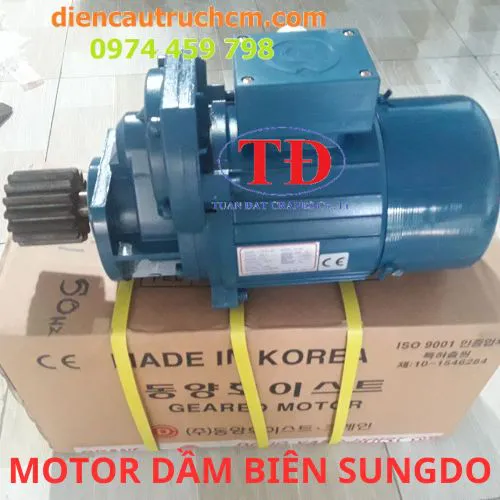 Mô tơ dầm biên 1.5kw Sungdo