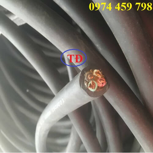 Cáp cao su mềm chịu lực bằng bố 4Cx6 Cáp cao su mềm chịu lực bằng bố 4Cx6