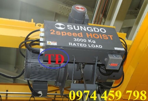Palang Sungdo cho cầu trục 3 tấn 2 cấp tốc độ Palang Sungdo cho cầu trục 3 tấn 2 cấp tốc độ
