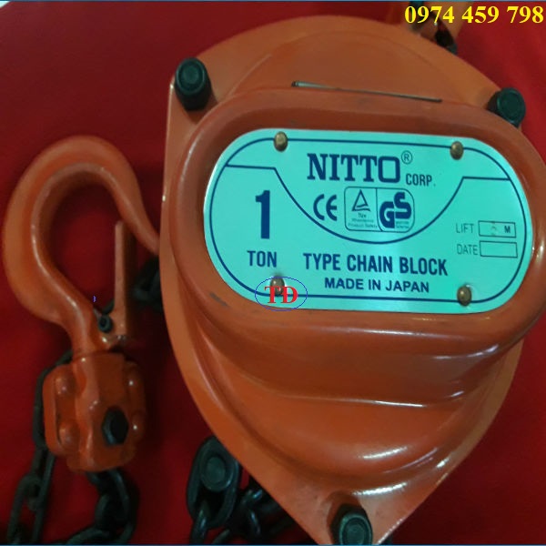 Palang xích tay hiệu Nitto Palang xích tay hiệu Nitto